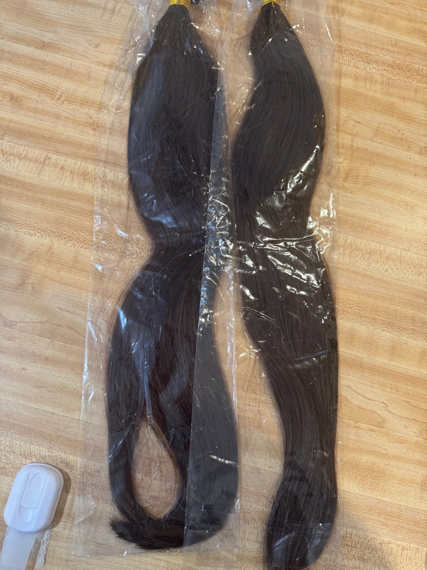 Extensions russe 22 pouce brun foncé en kératine.