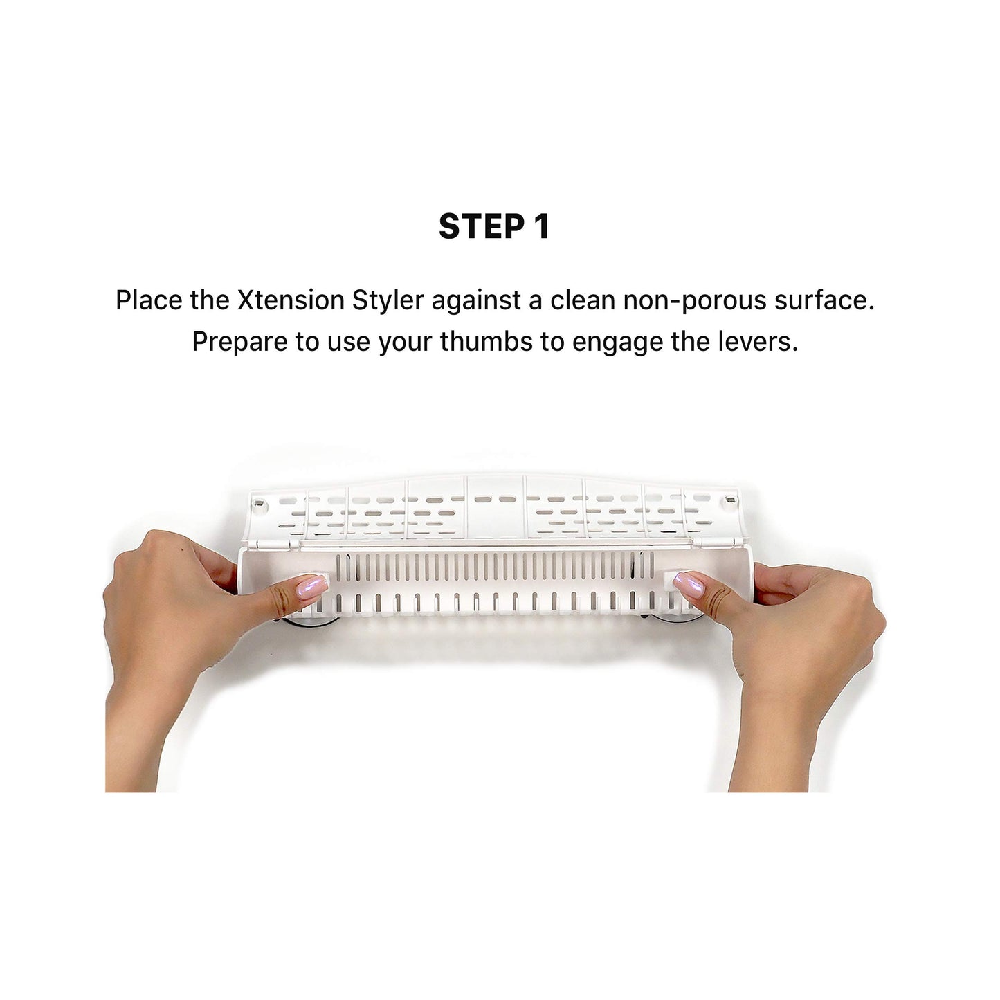 Hair Extension Holder and Hanger – Professional Hair Styling Tool and Extension Caddy for Washing, Coloring and Blow-Drying of Weft, Clip-In, Tape-In and Halo Extensions [WHITE]