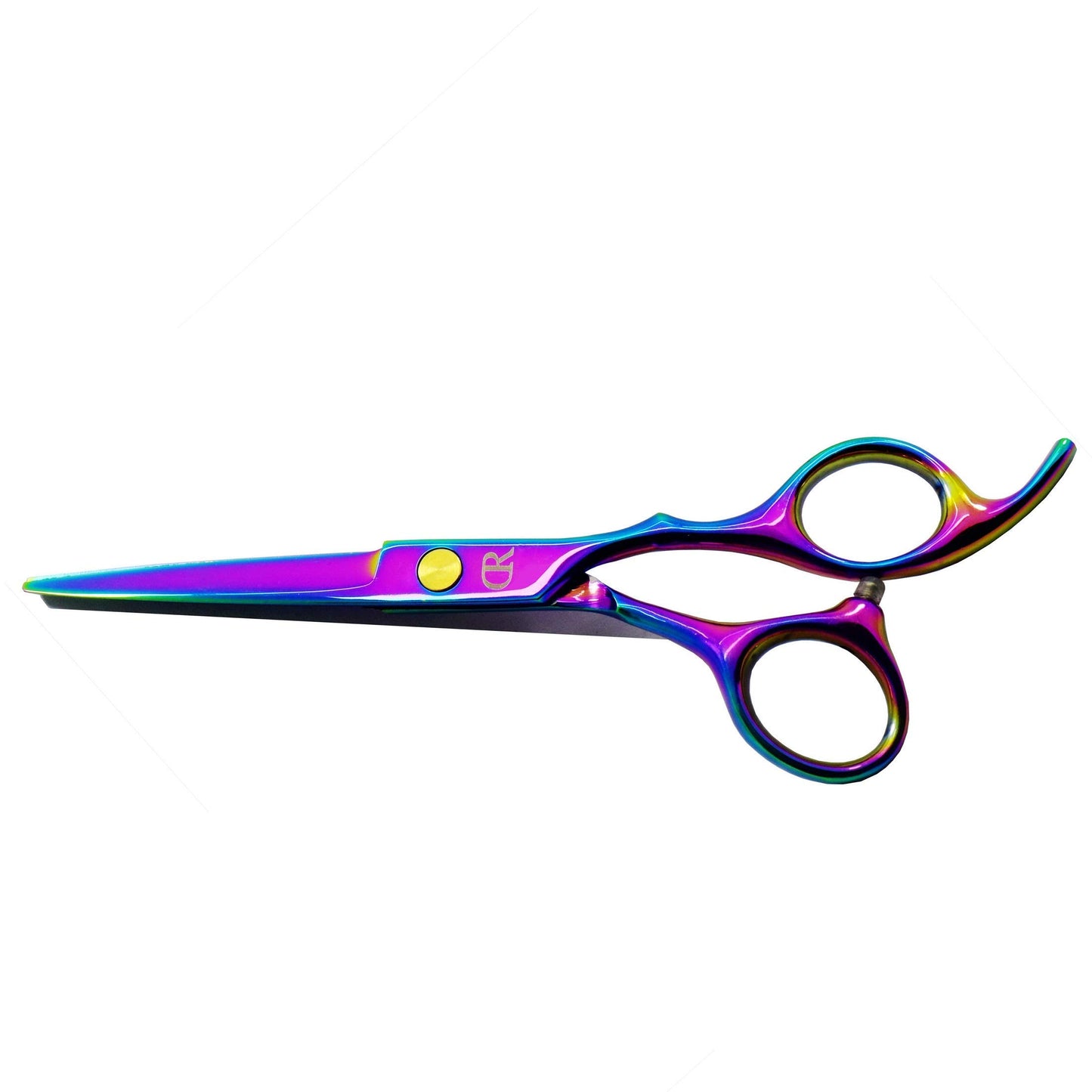 Professional Hair Cutting Shears,6 Inch Barber Hair Cutting Scissors Sharp Blades Hairdresser Haircut for Women/Men/Kids 420c Stainless Steel Rainbow Color（A）